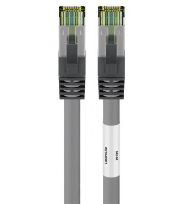 Cat8 internetkabel 5m grijs 100% koper - extra afgeschermd