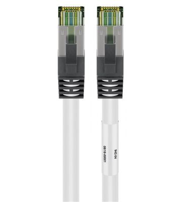 Cat8 internetkabel 5m wit 100% koper - extra afgeschermd
