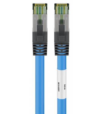 Cat8 internetkabel 5m blauw 100% koper - extra afgeschermd