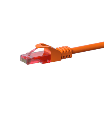 Cat6 internetkabel 5m oranje 100% koper - onafgeschermd