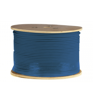 DANICOM Cat6 internetkabel op rol 305m solid grijs LSZH (Eca) - afgeschermd