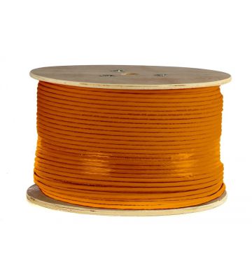 DANICOM Cat7 internetkabel op rol 500m solid grijs LSZH (Eca) - extra afgeschermd