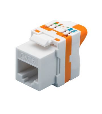 CAT6 keystone internetstekker (zonder gereedschap) twist - onafgeschermd