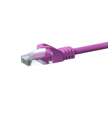 Cat6 internetkabel 2m roze - onafgeschermd - CCA