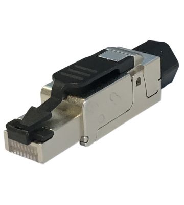 Cat6a/7 internetstekker (zonder gereedschap) 10Gb voor solid kabels - afgeschermd