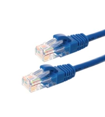 Cat5e internetkabel 0,50m blauw 100% koper - onafgeschermd