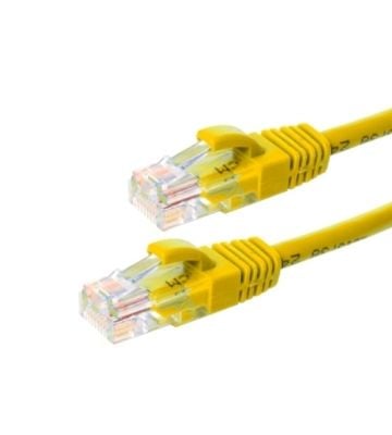 Cat5e internetkabel 5m geel 100% koper - onafgeschermd