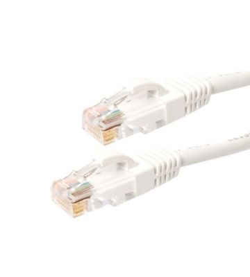 Cat6 internetkabel 15m wit 100% koper - onafgeschermd