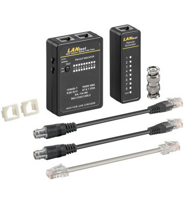 Testinstrument voor internetkabels UTP, FTP, S/FTP en coaxiale kabels