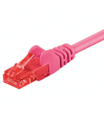 Cat6 internetkabel 0,25m roze - onafgeschermd - CCA