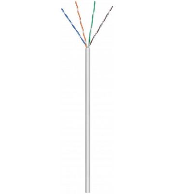 CAT6 U/UTP 50m kabel op rol stug grijs CCA