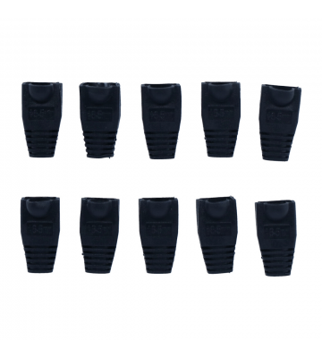 Kabelhuls - zwart RJ45 set van 10