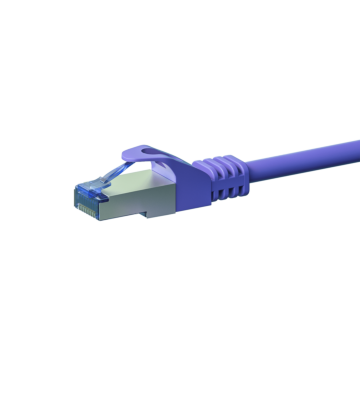 Cat6a internetkabel 2m paars 100% koper - extra afgeschermd