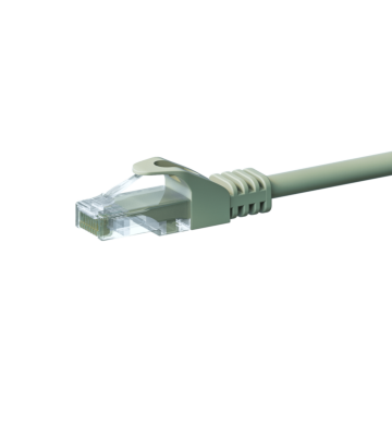 Cat5e internetkabel 1m grijs 100% koper - onafgeschermd