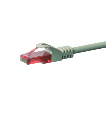 Cat6 internetkabel 1,50m grijs 100% koper - onafgeschermd