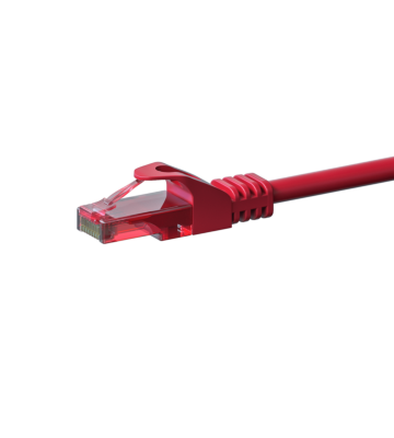 Cat6 internetkabel 0,50m rood 100% koper - onafgeschermd