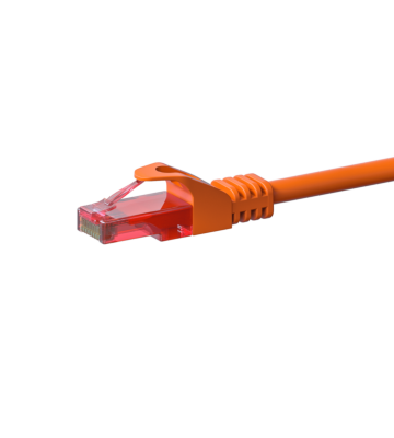 Cat6 internetkabel 1m oranje 100% koper - onafgeschermd