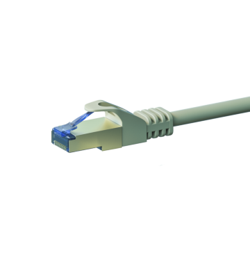 Cat6a internetkabel 0,25m grijs 100% koper - extra afgeschermd