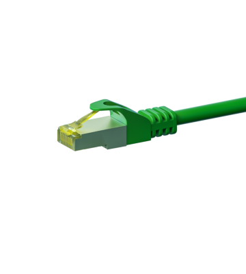 Cat7 internetkabel 0,50m groen 100% koper - extra afgeschermd