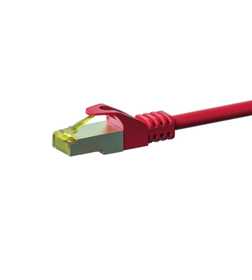 Cat7 internetkabel 1,50m rood 100% koper - extra afgeschermd