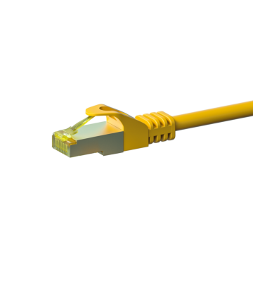 Cat7 internetkabel 1m geel 100% koper - extra afgeschermd