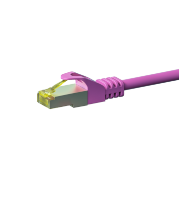 Cat7 internetkabel 1m roze 100% koper - extra afgeschermd