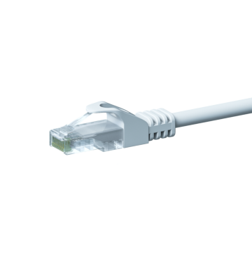 CAT5e internetkabel 0,50m wit - onafgeschermd - CCA