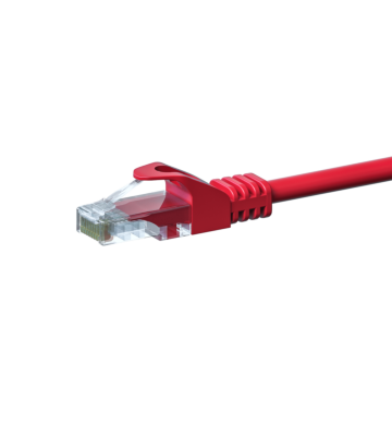 CAT5e internetkabel 0,25m rood - onafgeschermd - CCA