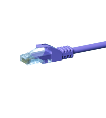 CAT5e internetkabel 3m paars - onafgeschermd - CCA