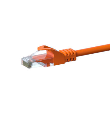 Cat6 internetkabel 0,25m oranje - onafgeschermd - CCA