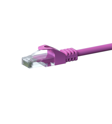Cat6 internetkabel 0,50m roze - onafgeschermd - CCA