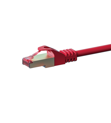 Cat6 internetkabel 0,50m rood 100% koper - extra afgeschermd