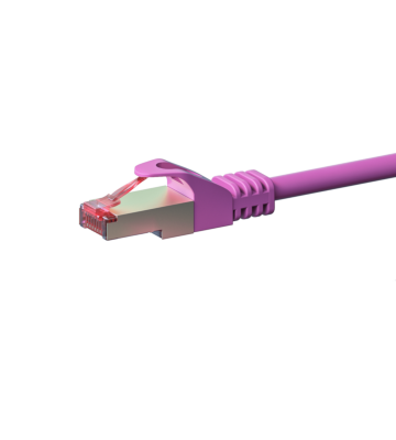 Cat6 internetkabel 1m roze 100% koper - extra afgeschermd