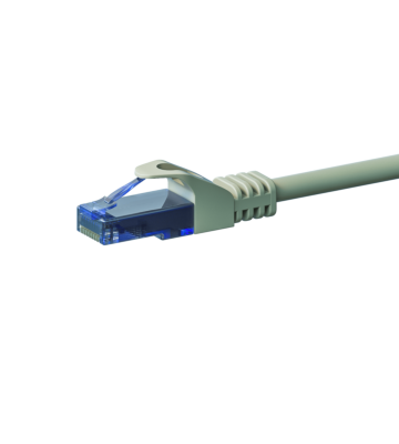 Cat6a internetkabel 0,50m grijs 100% koper - onafgeschermd