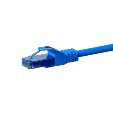 Cat6a internetkabel 3m blauw 100% koper - onafgeschermd