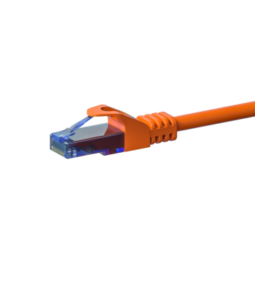 Cat6a internetkabel 1,50m oranje 100% koper - onafgeschermd