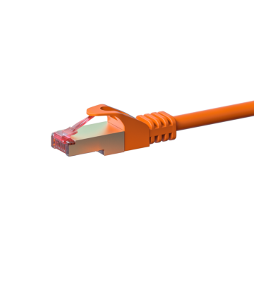 Cat6 internetkabel 2m oranje 100% koper - extra afgeschermd