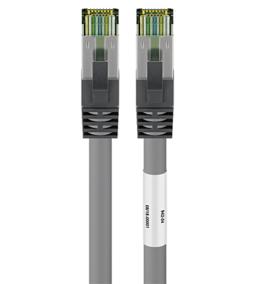 Cat8 internetkabel 2m grijs 100% koper - extra afgeschermd