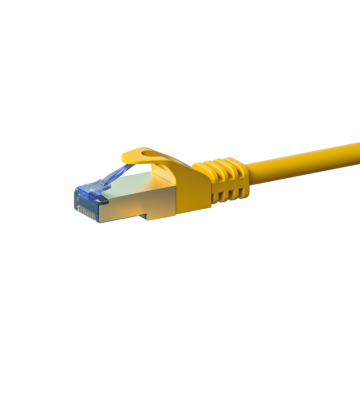 Cat6a internetkabel 2m geel 100% koper - extra afgeschermd