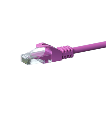 Cat6 internetkabel 2m roze - onafgeschermd - CCA
