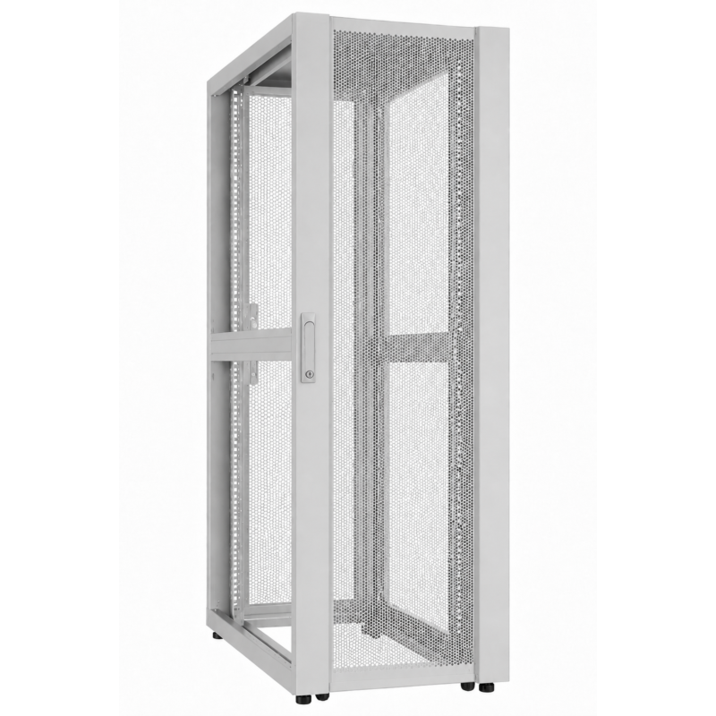 42U Datacenter serverkast met geperforeerde deur 800x1200x2000mm (BxDxH) Grijs