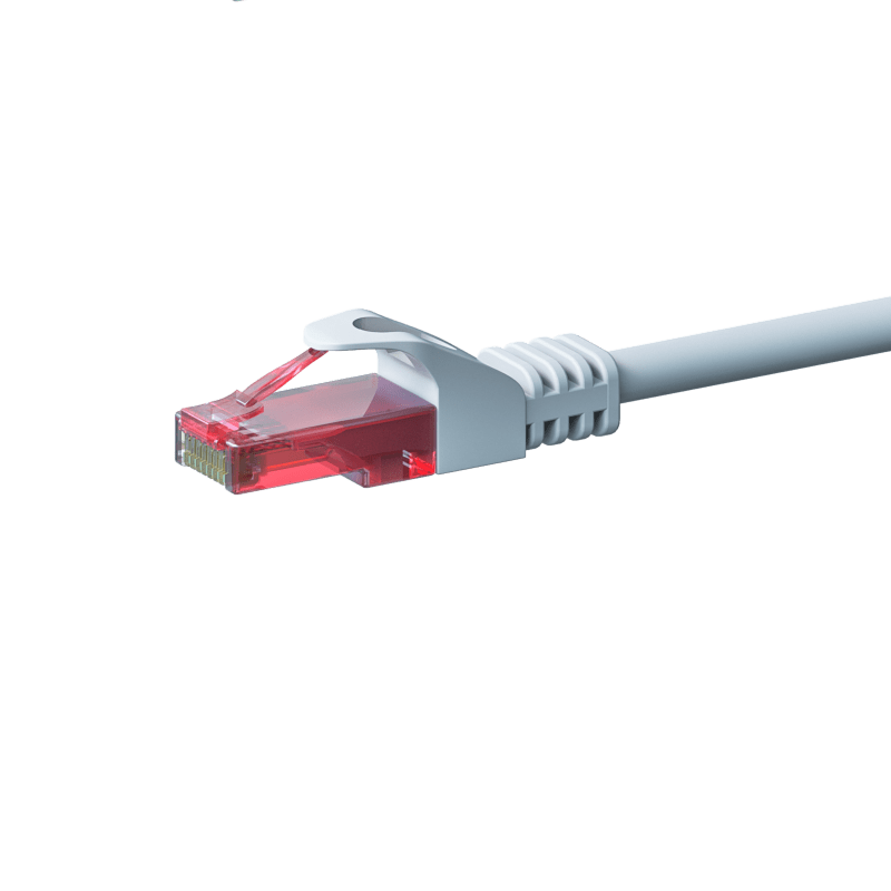 Cat6 internetkabel 2m wit 100% koper - onafgeschermd