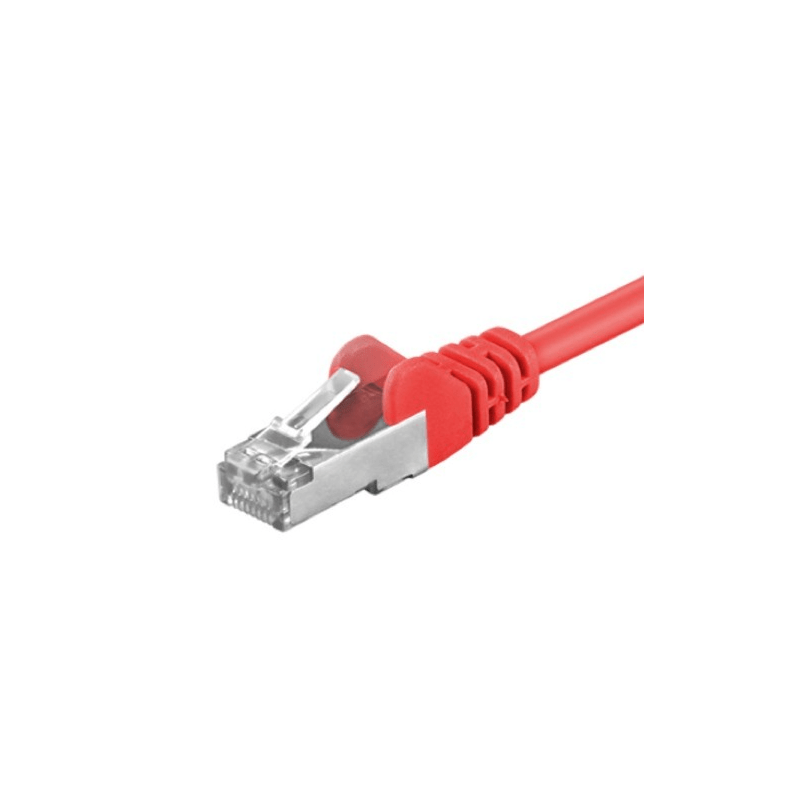 Cat5e internetkabel 1,50m rood - afgeschermd
