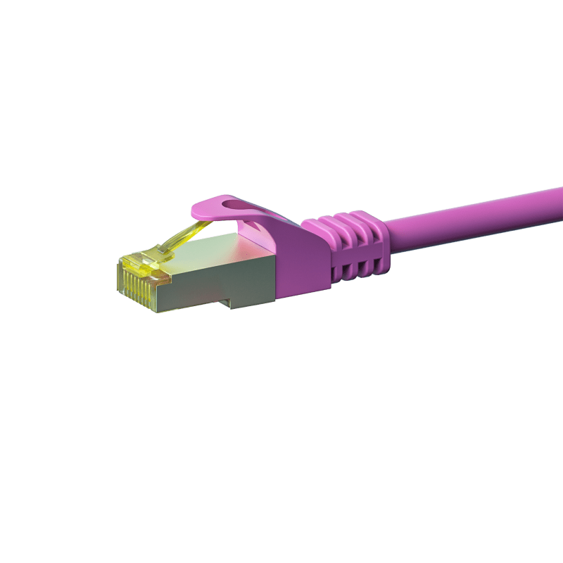 Cat7 internetkabel 5m roze 100% koper - extra afgeschermd