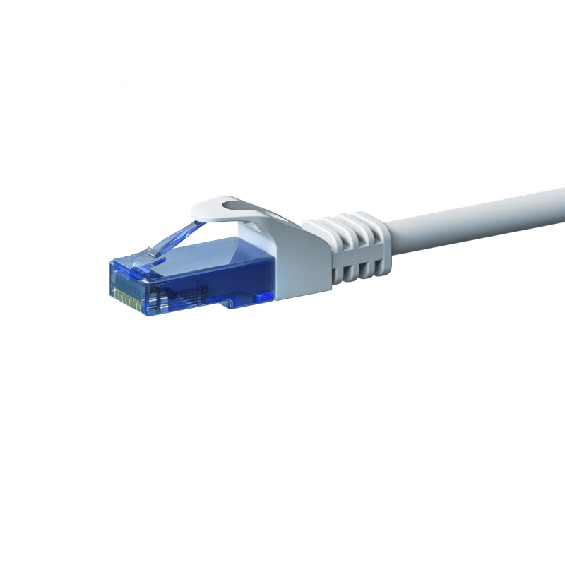 Cat6a internetkabel 5m wit - 100% koper - onafgeschermd