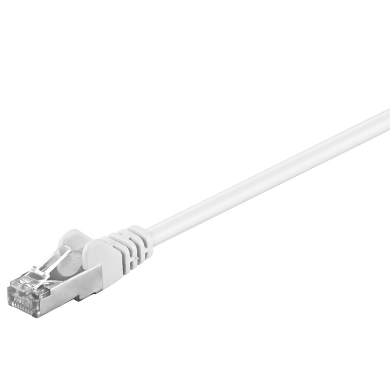 Cat5e internetkabel 25m wit- afgeschermd
