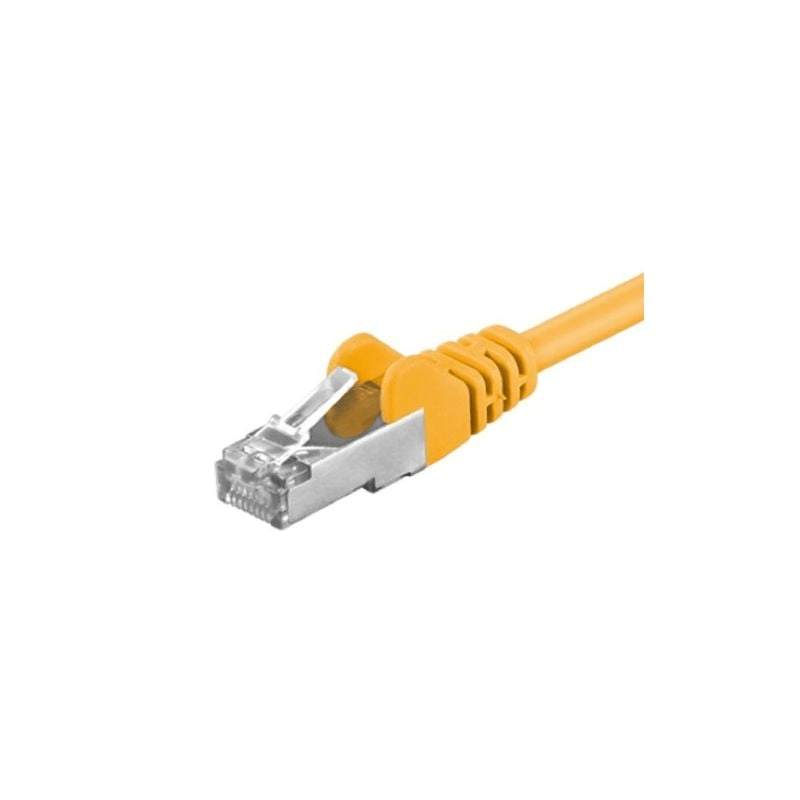 Cat5e internetkabel 1,50m geel - afgeschermd