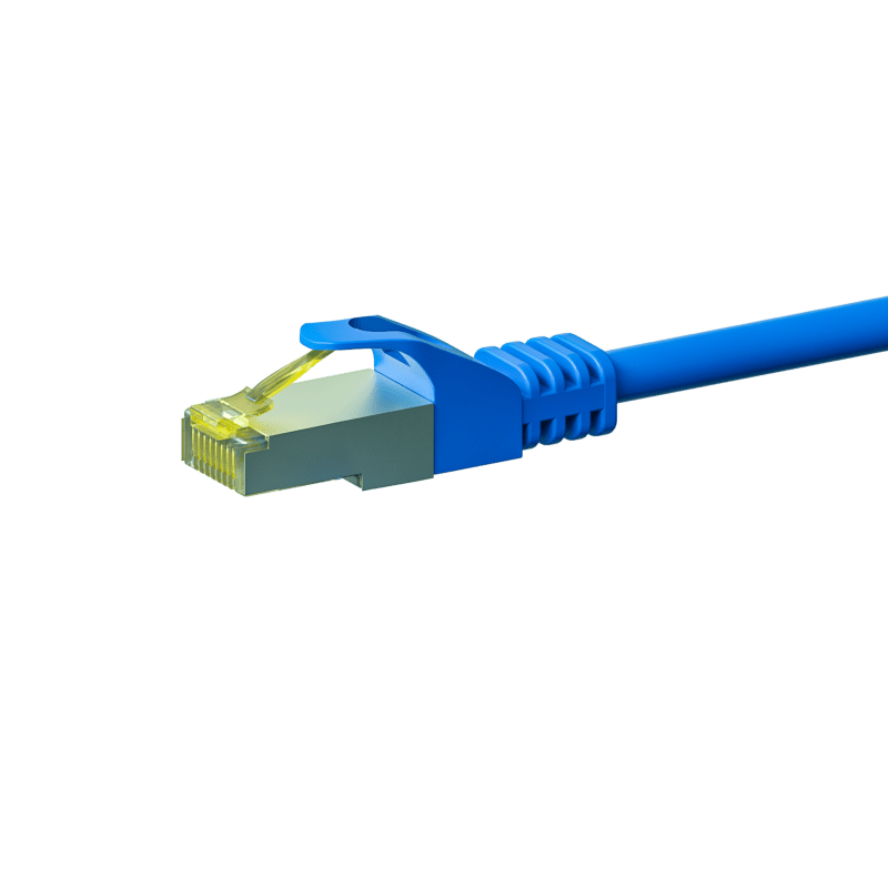 Cat7 internetkabel 2m blauw 100% koper - extra afgeschermd