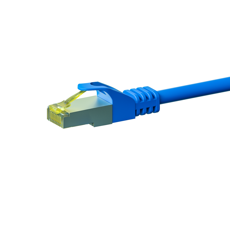 Cat7 internetkabel 5m blauw 100% koper - extra afgeschermd