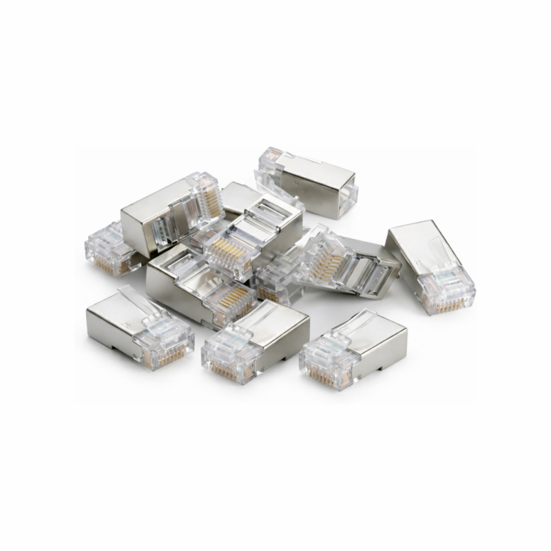DANICOM FTP CAT6 RJ45 Connector - voor stugge kern - 10 stuks